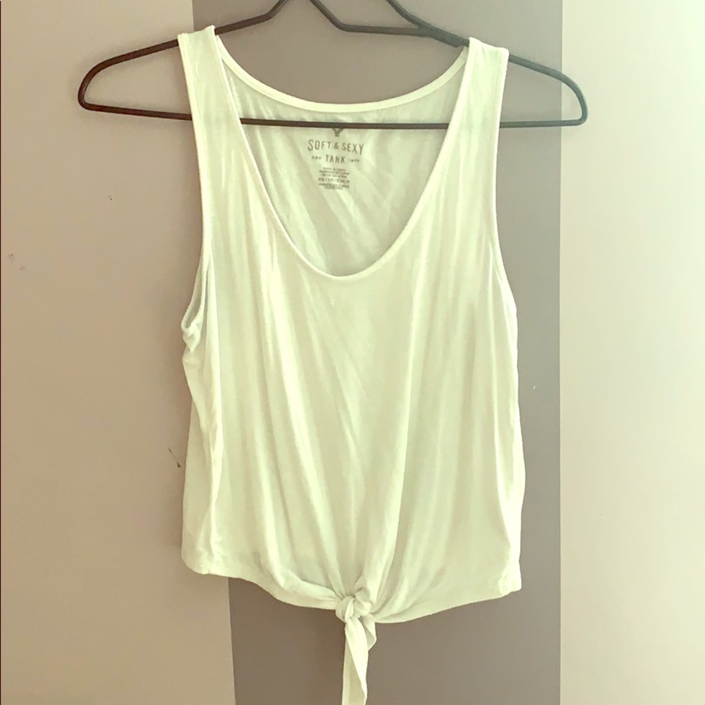 white tank top
